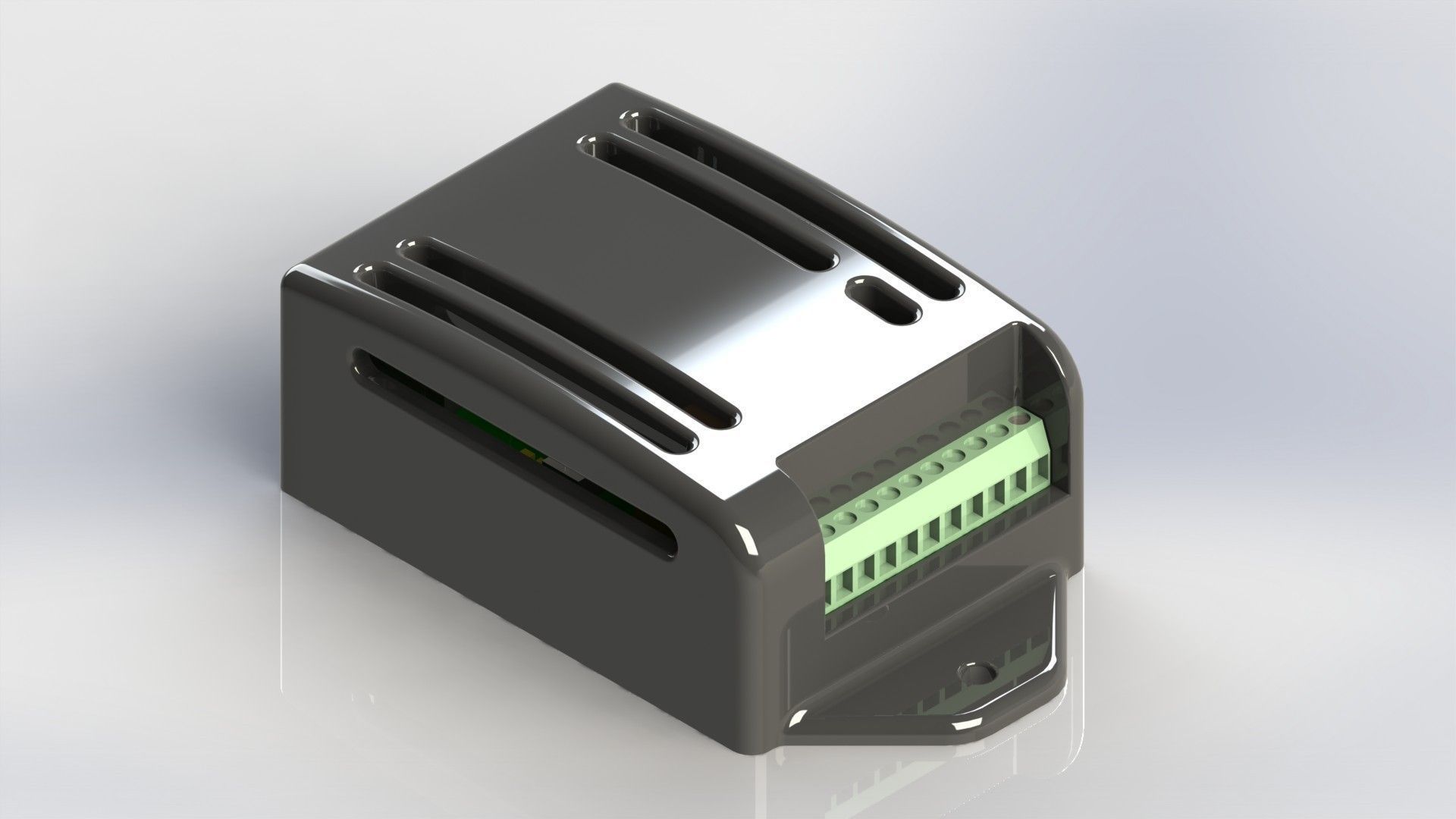 PCB box enclosure Free 3D model_5