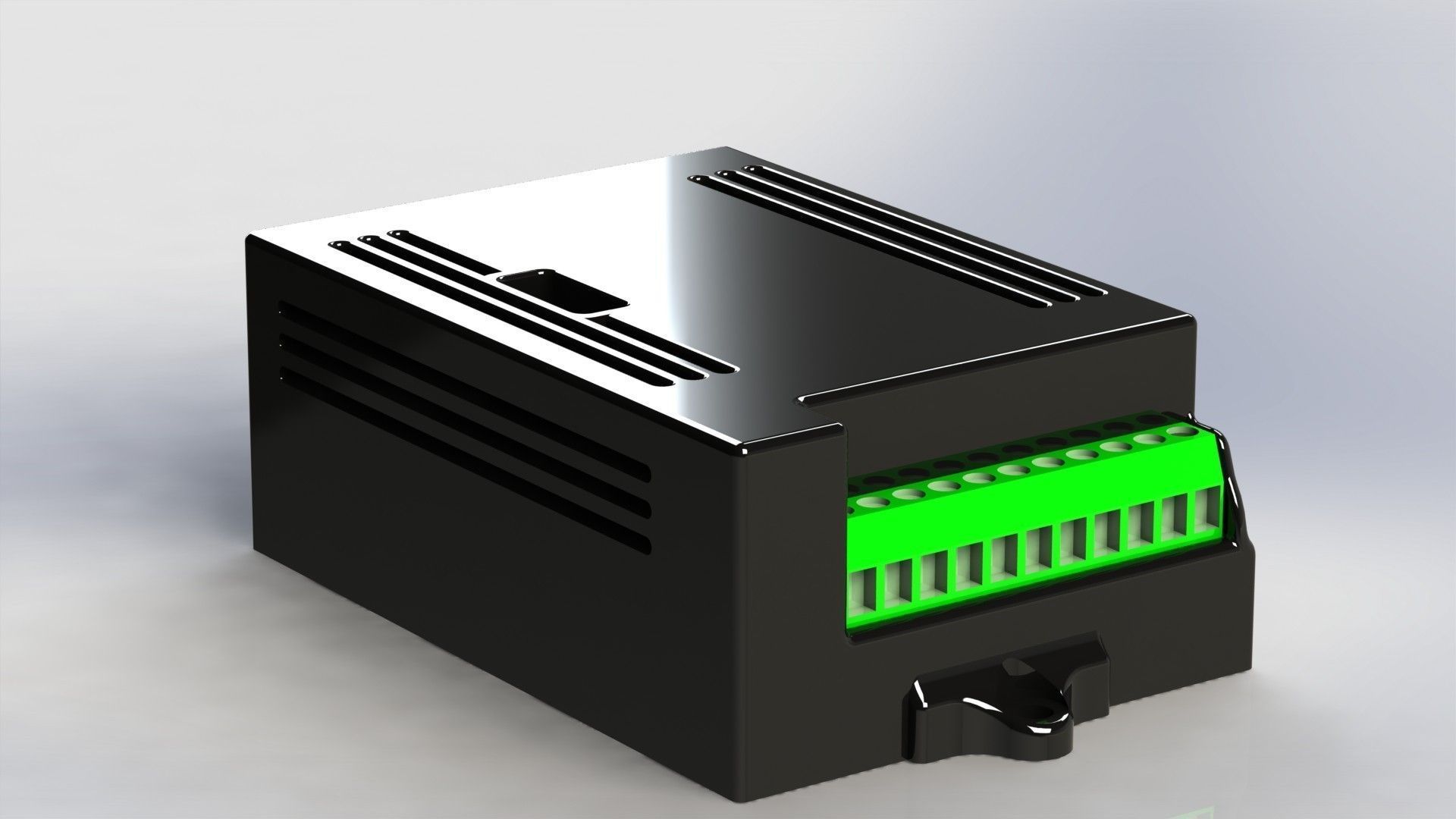 PCB box enclosure Free 3D model_9