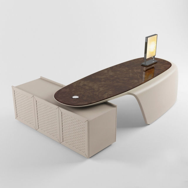 Bentley office desk 3D model_2