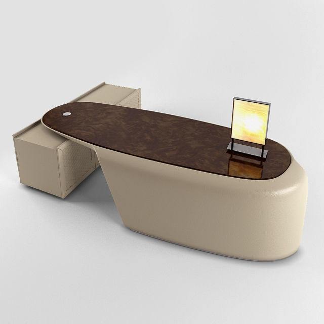 Bentley office desk 3D model_1