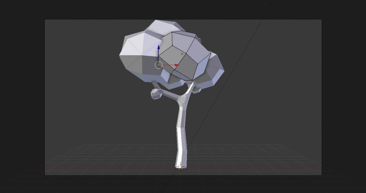 Tree Cartoon Low Poly  Free low-poly 3D model_17