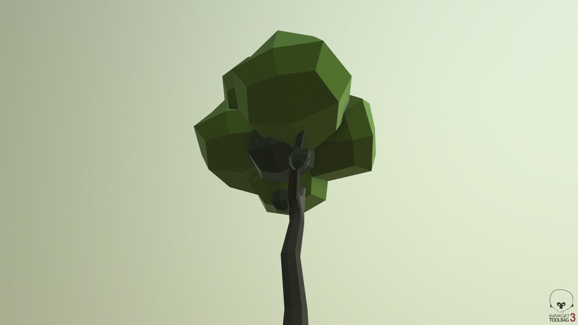 Tree Cartoon Low Poly  Free low-poly 3D model_10