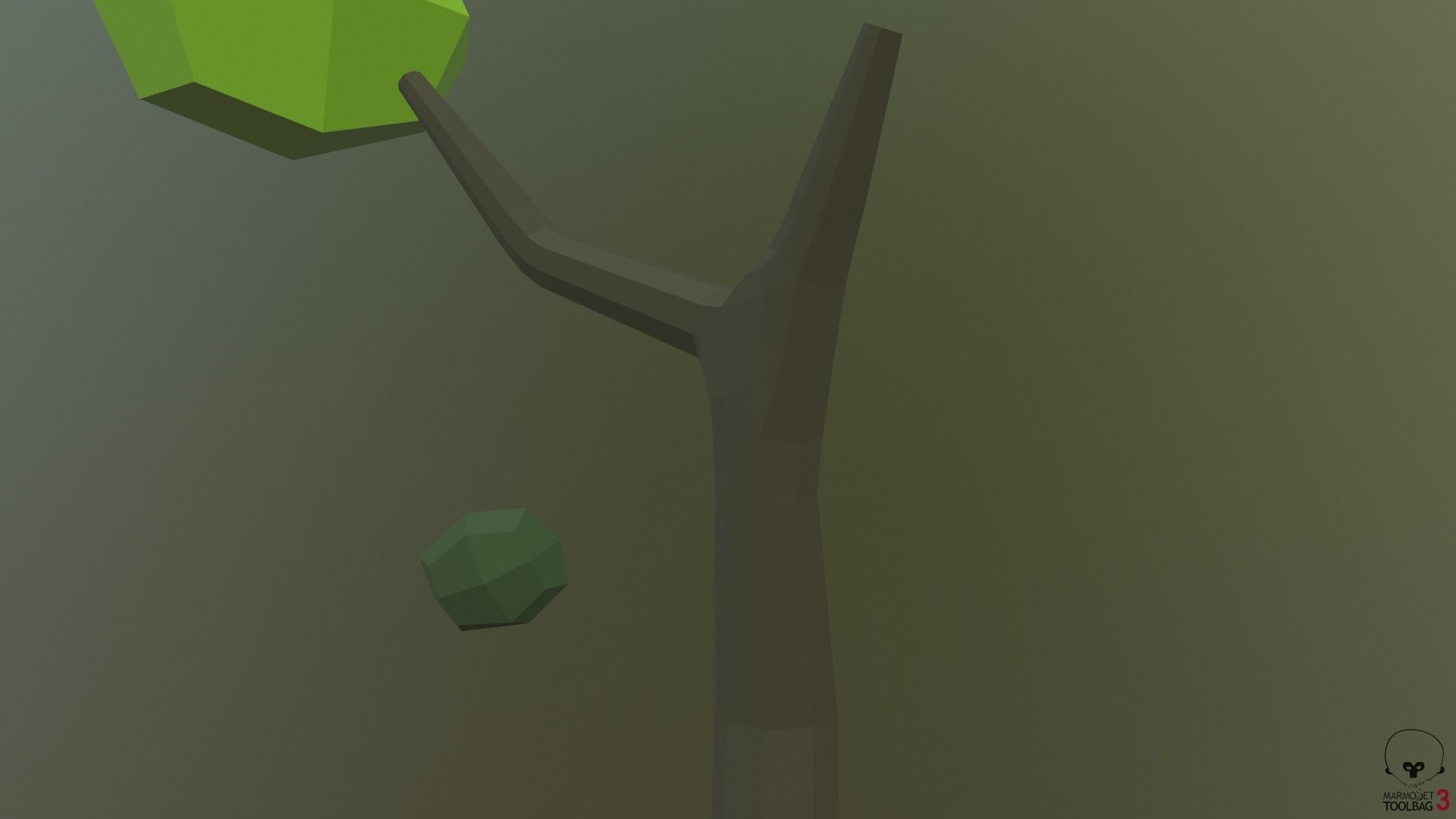 Tree Cartoon Low Poly  Free low-poly 3D model_12