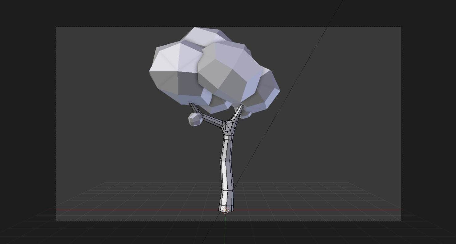 Tree Cartoon Low Poly  Free low-poly 3D model_18