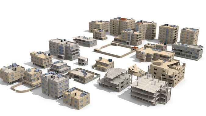 arabian city 27 Buildings 3D model