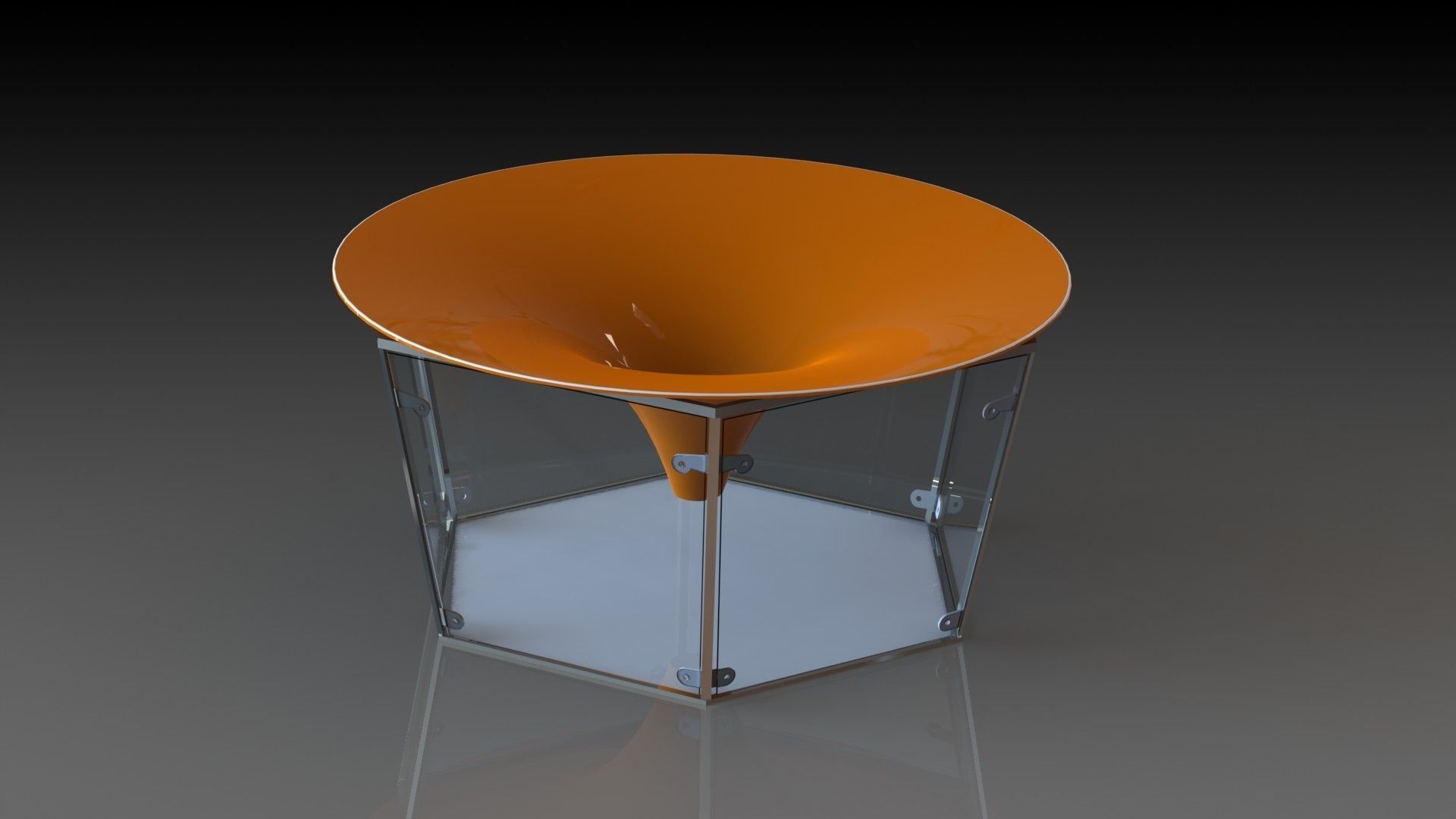 Funnel for coins free 3D Model .sldprt .sldasm .slddrw