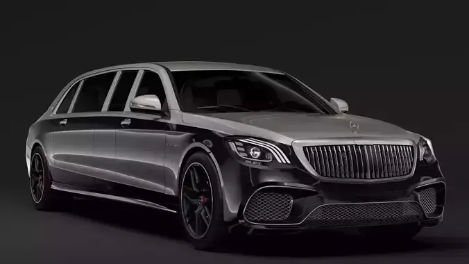 Mercedes AMG Maybach S 65 Pullman VV222 2019 3D model