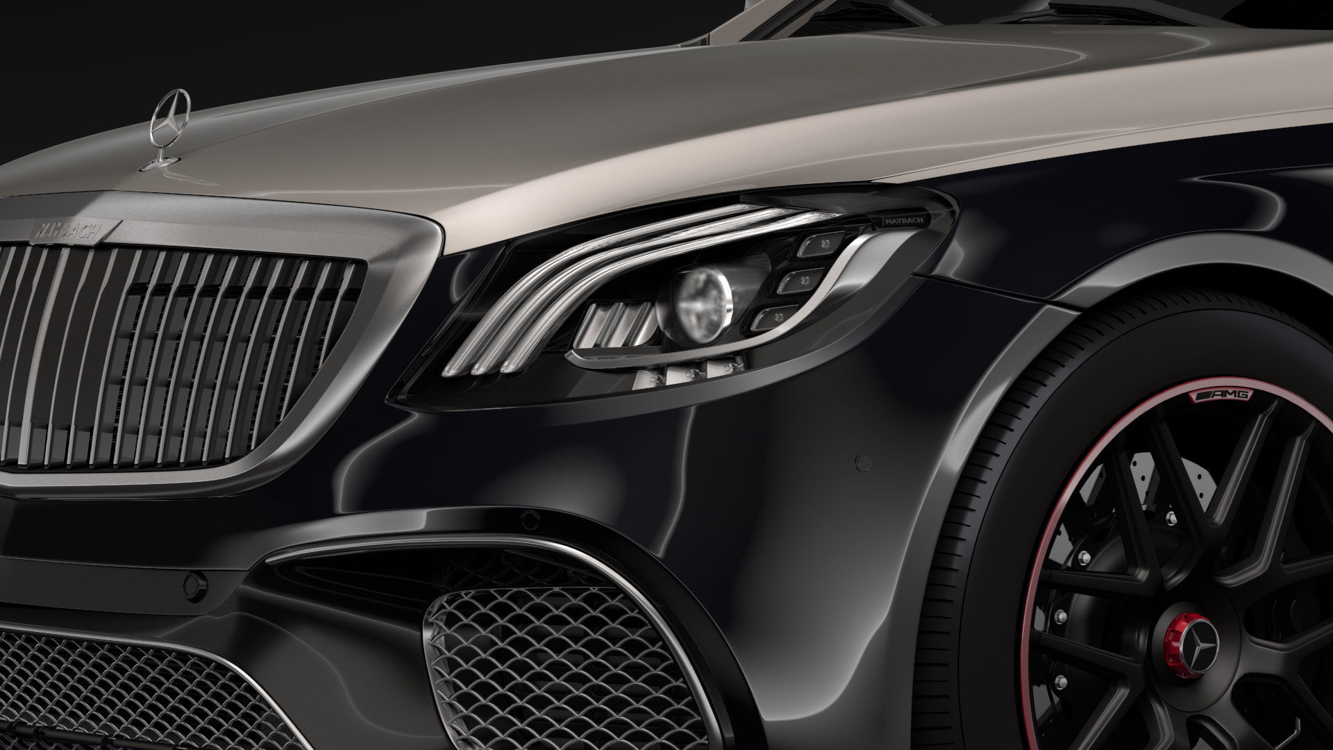 Mercedes AMG Maybach S 65 Pullman VV222 2019 3D model_5