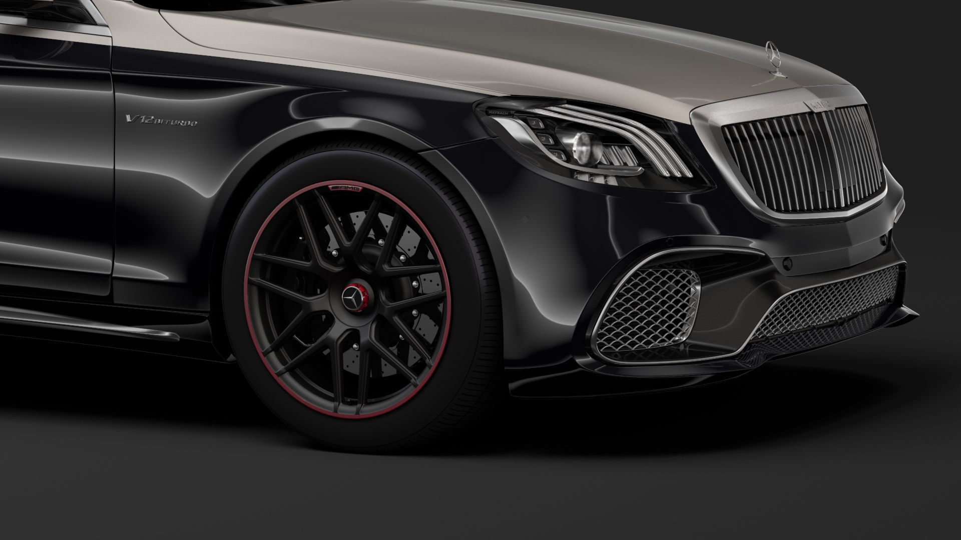 Mercedes AMG Maybach S 65 Pullman VV222 2019 3D model_4