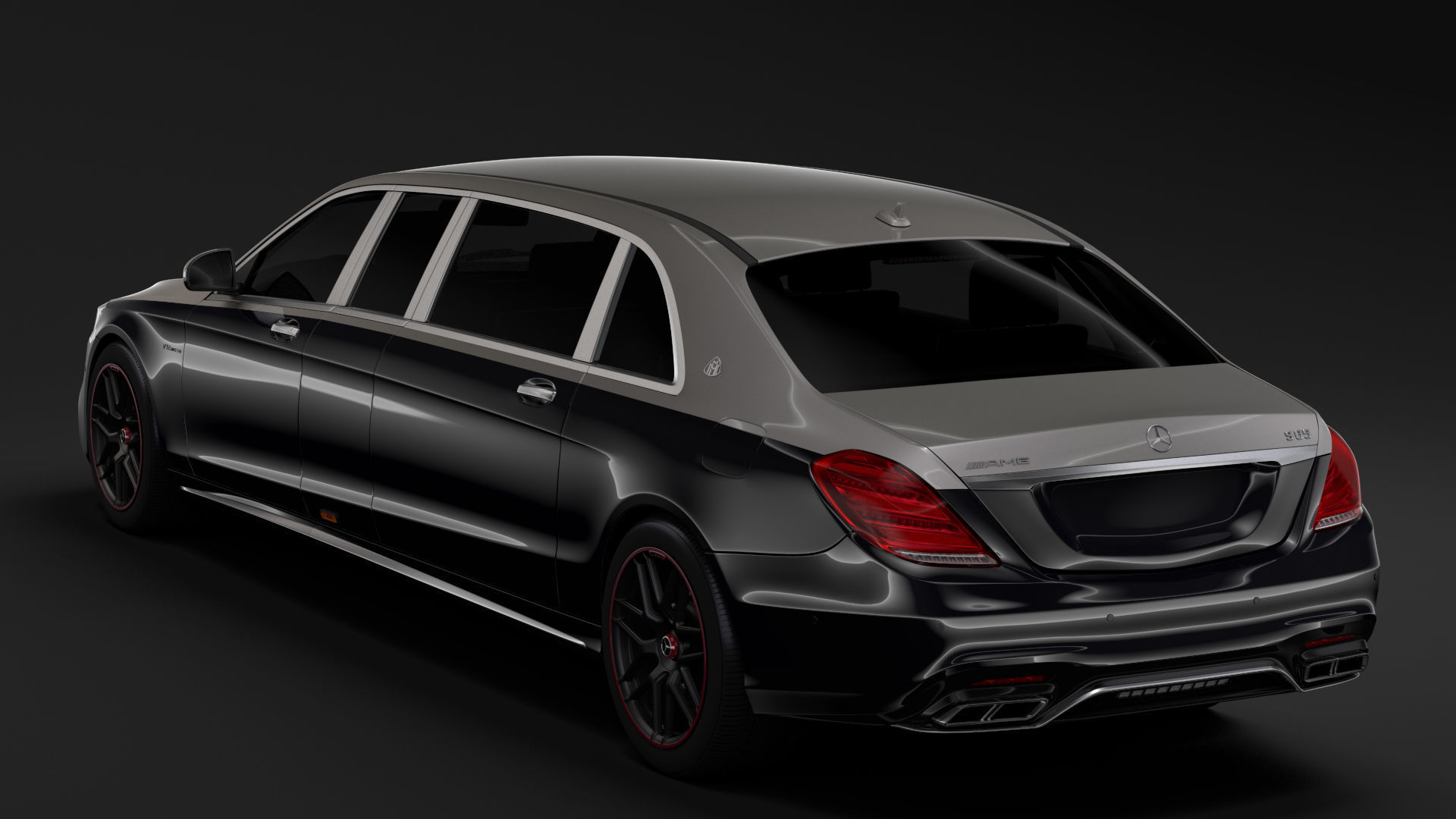 Mercedes AMG Maybach S 65 Pullman VV222 2019 3D model_7