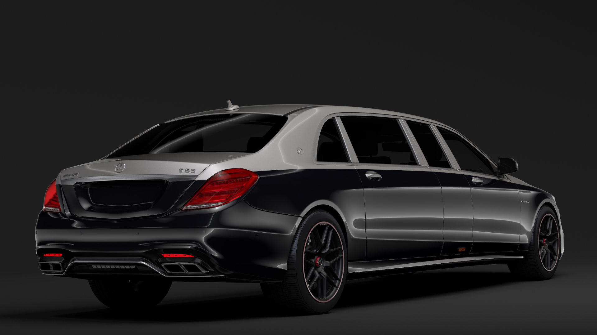Mercedes AMG Maybach S 65 Pullman VV222 2019 3D model_6