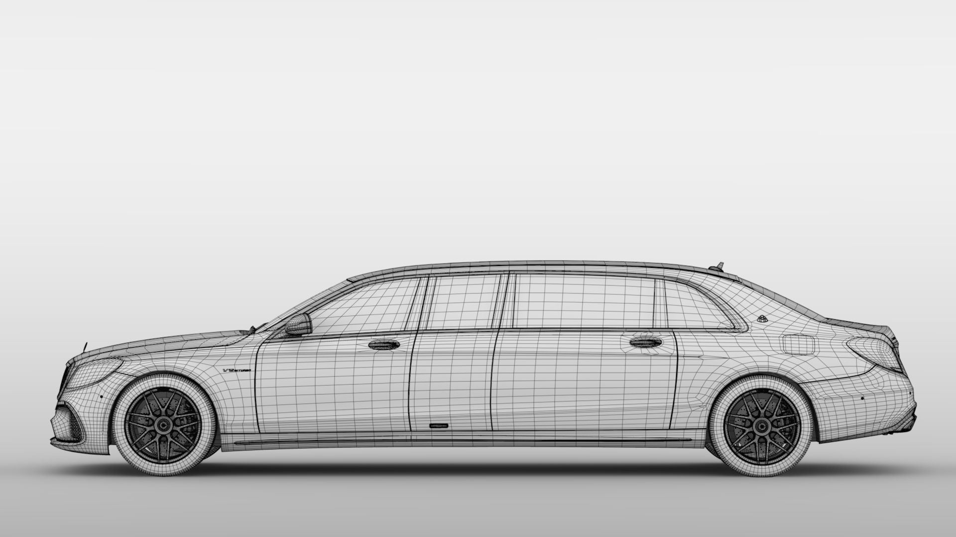 Mercedes AMG Maybach S 65 Pullman VV222 2019 3D model_21