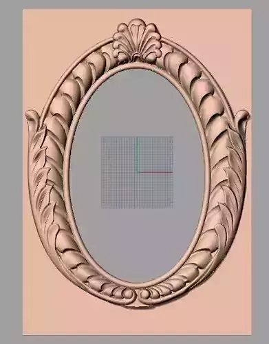 Furniture decoration round flower 3D STL model for CNC E895 3D model