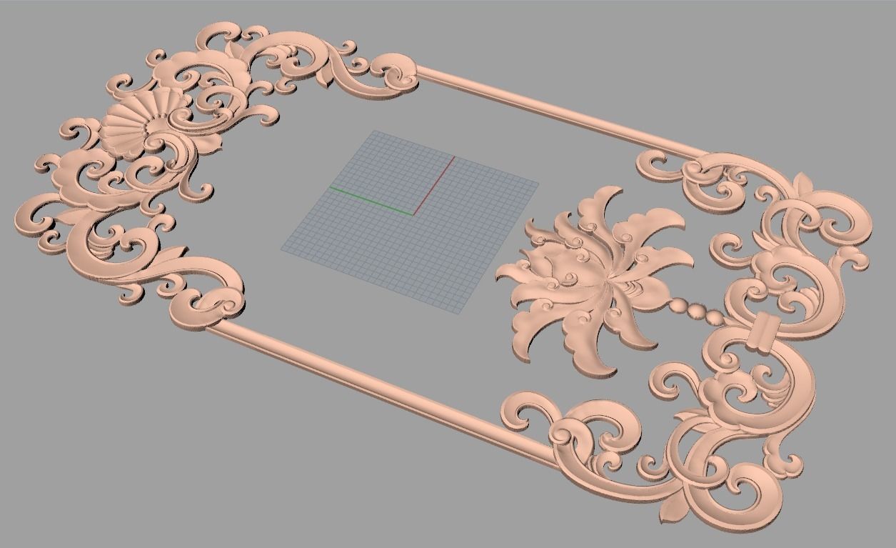 3D carved model furniture 3D design used for artcam aspire E853 3D model_1