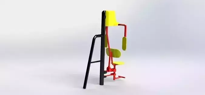 Outdoor fitness equipment Free 3D model