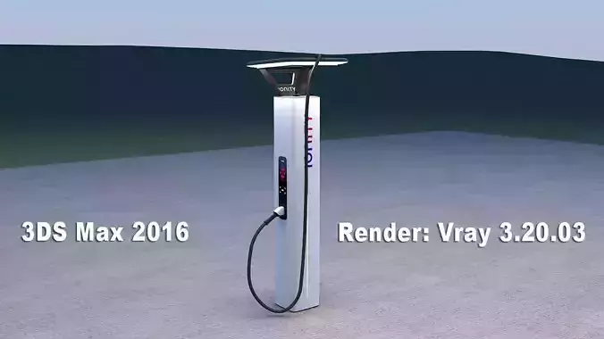 Ionity electric vehicle charger 3D model