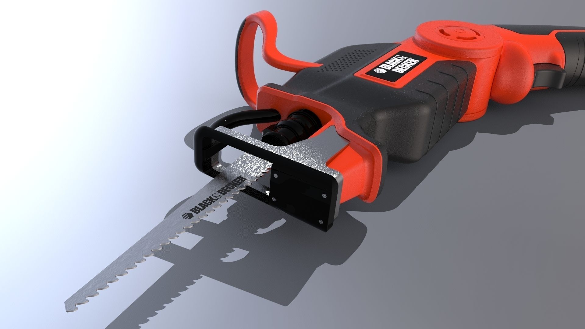 Black Decker Reciprocating Saw Free 3D model_3