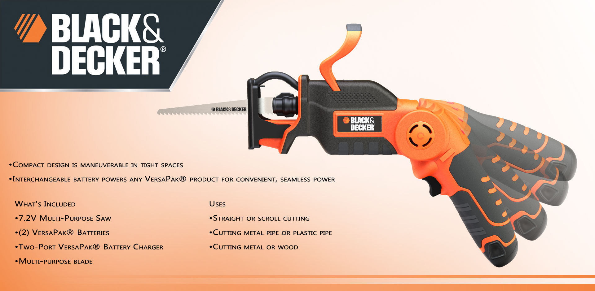 Black Decker Reciprocating Saw Free 3D model_8