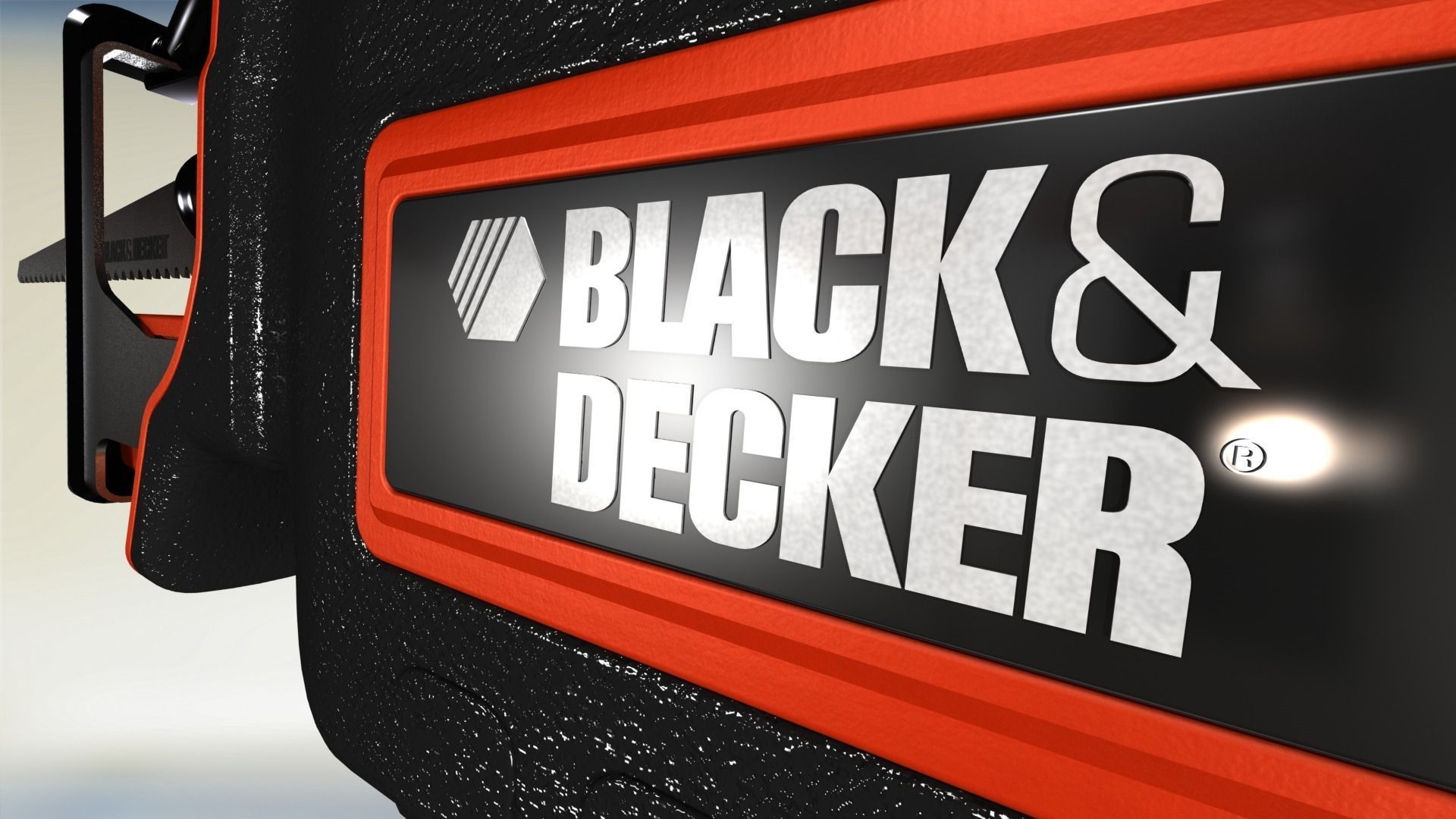 Black Decker Reciprocating Saw Free 3D model_11