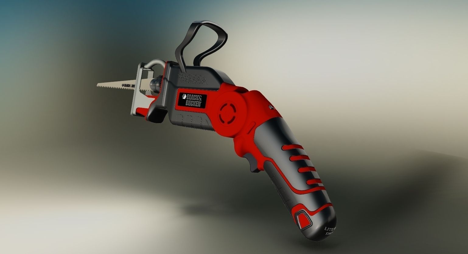 Black Decker Reciprocating Saw Free 3D model_4