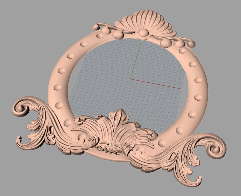 Photo frame 3D relief models STL Files used for CNC Router E993 3D model_1