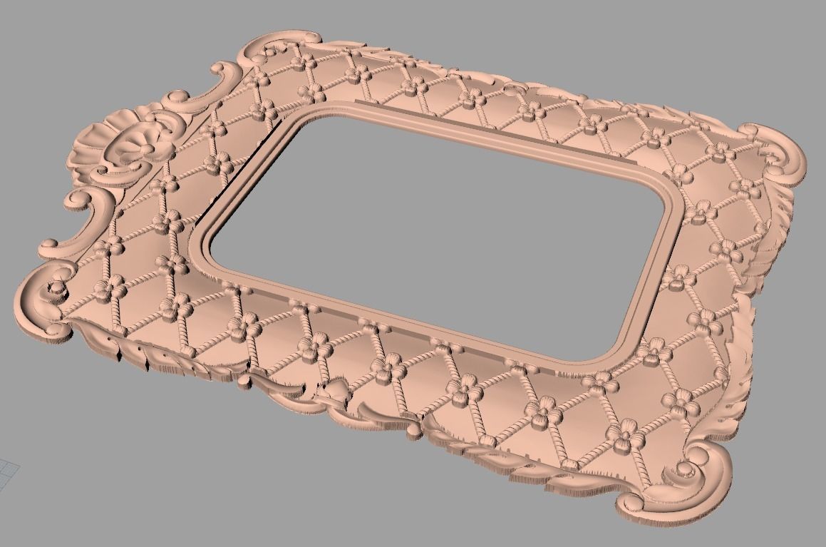 Photo frame 3D relief models STL Files used for CNC Router E988 3D model_1