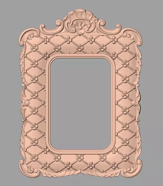Photo frame 3D relief models STL Files used for CNC Router E988 3D model_0