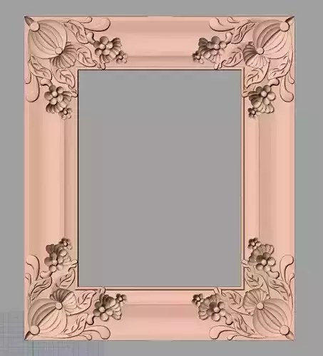 Photo frame 3D relief models STL Files used for CNC Router E986