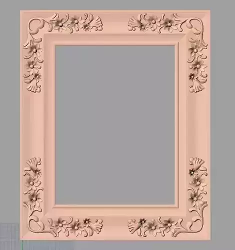 Photo frame 3D relief models STL Files used for CNC Router E984