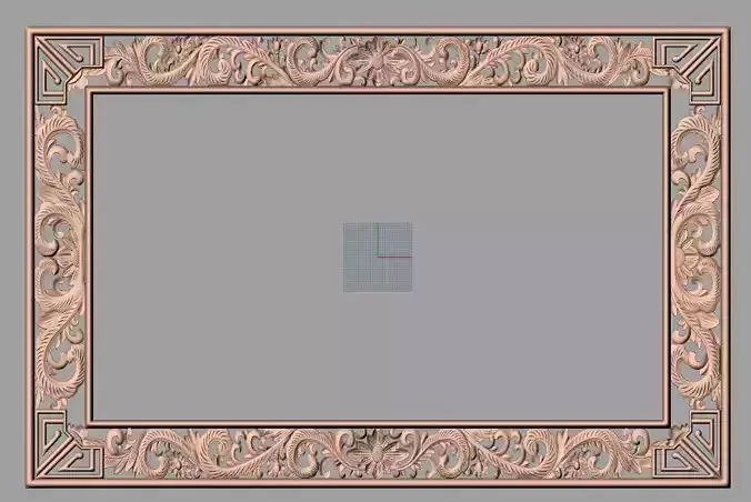 Photo frame 3D relief models STL Files used for CNC Router E980