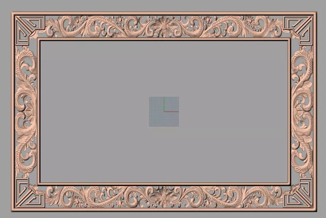 Photo frame 3D relief models STL Files used for CNC Router E980 3D model_0