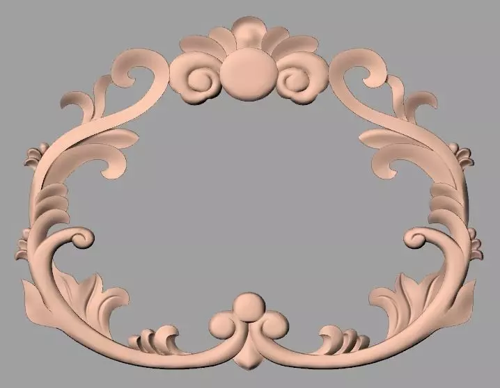 Photo frame 3D relief models STL Files used for CNC Router E979 3D model_0