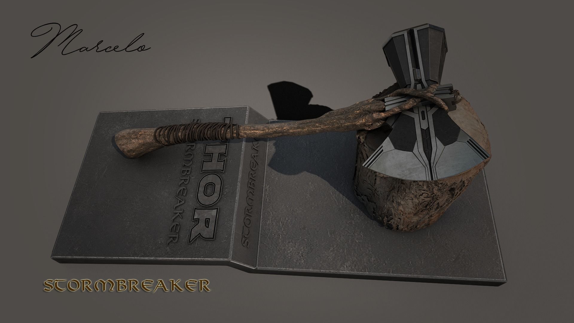 STORMBREAKER - THOR AXE 3D model_11