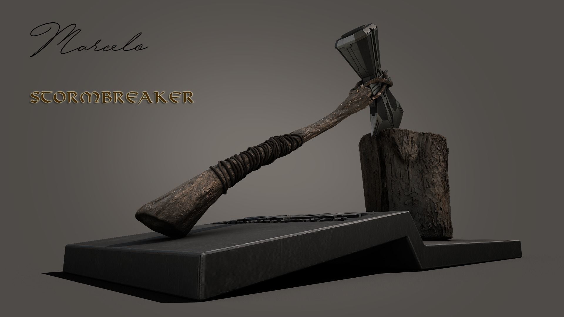 STORMBREAKER - THOR AXE 3D model_3