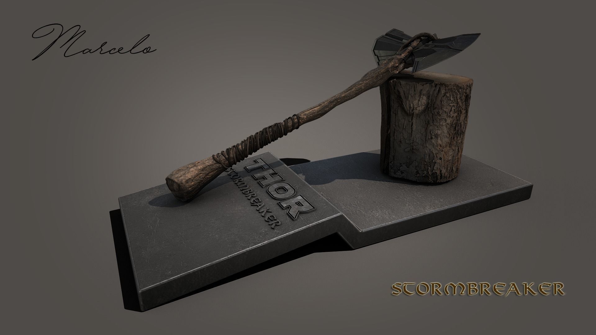 STORMBREAKER - THOR AXE 3D model_14