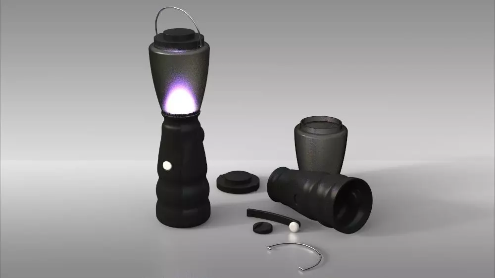 Camping Lamp Free 3D model_0