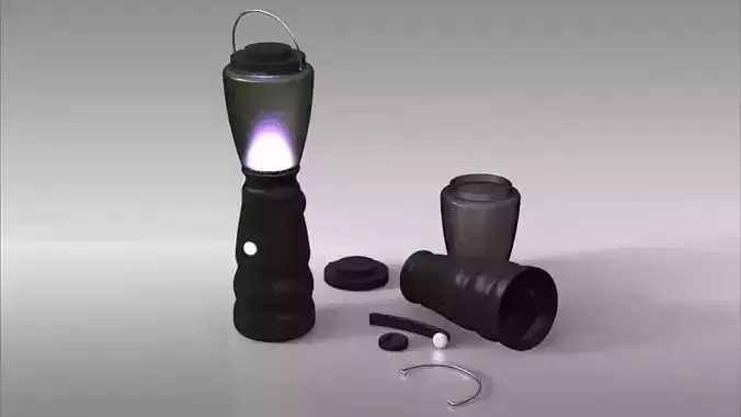 Camping Lamp Free 3D model