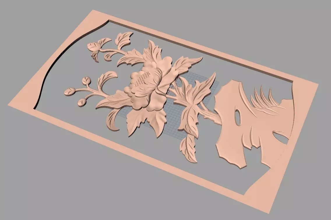 3D carved model furniture 3D design used for artcam aspire E1008 3D model_0