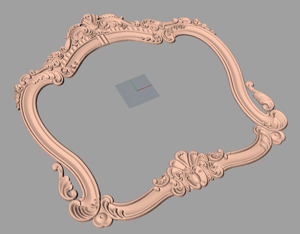 Photo frame 3D relief models STL Files used for CNC Router E1002 3D model_1