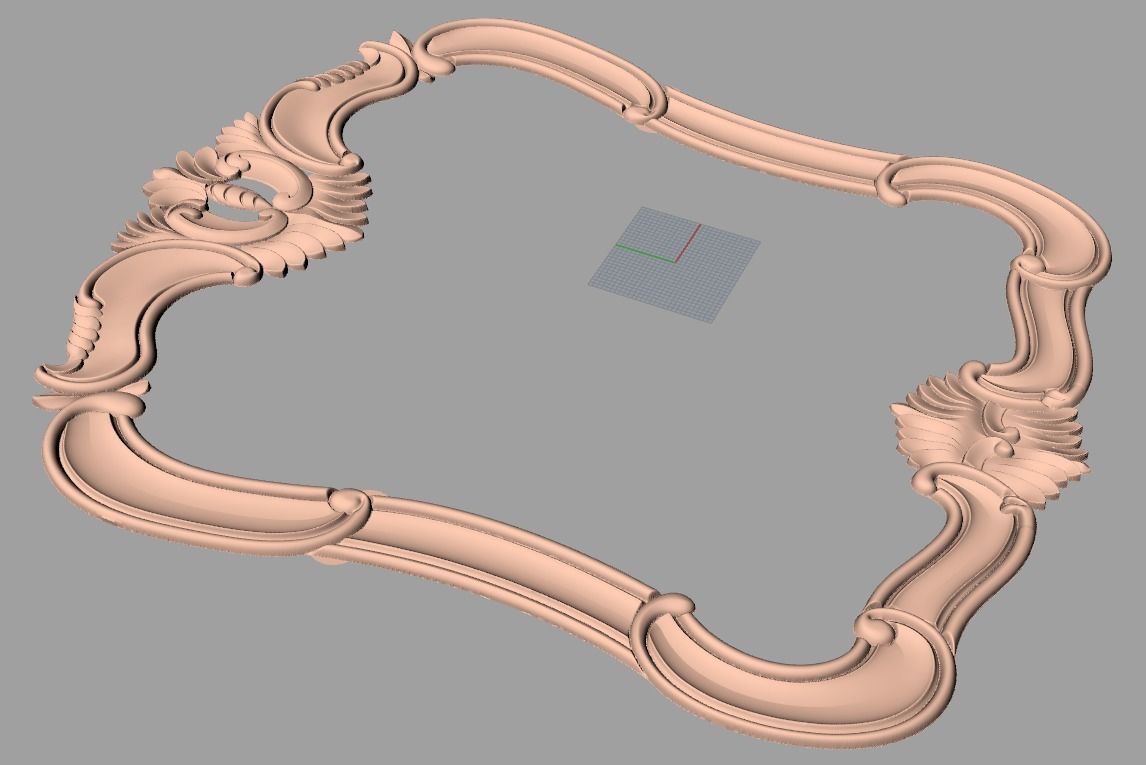 Photo frame 3D relief models STL Files used for CNC Router E1001 3D model_1