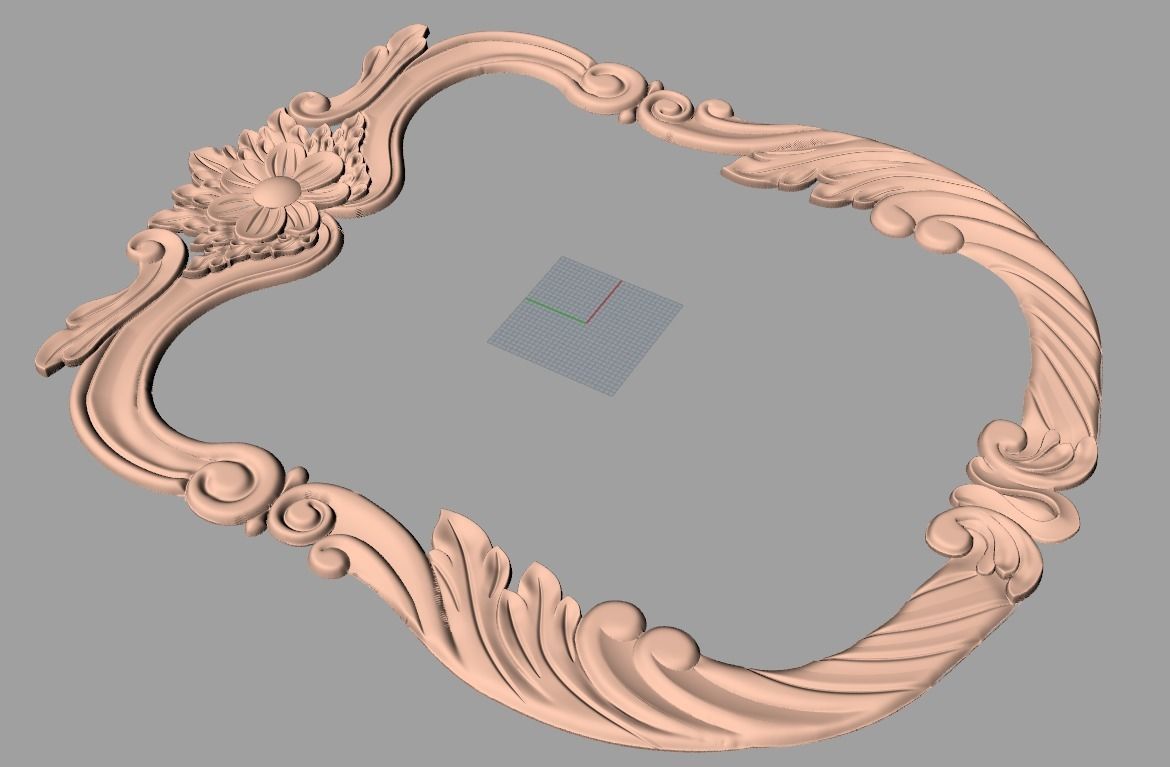 Photo frame 3D relief models STL Files used for CNC Router E1000 3D model_1