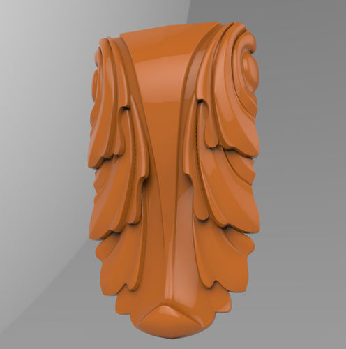 Carved CNC 3D print model capitel 3D print model