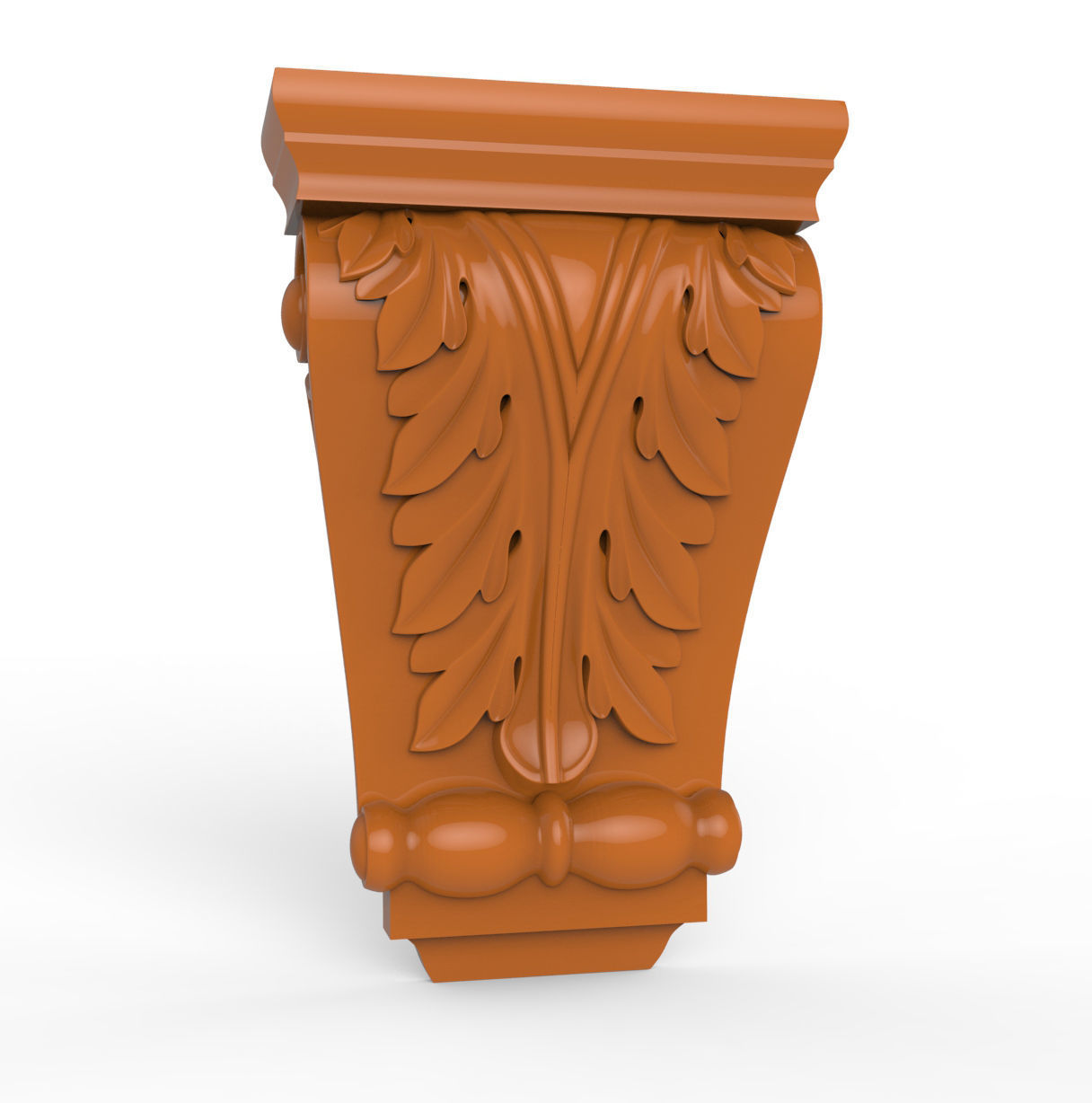 Carved CNC 3D print model capitel 3D print model_2