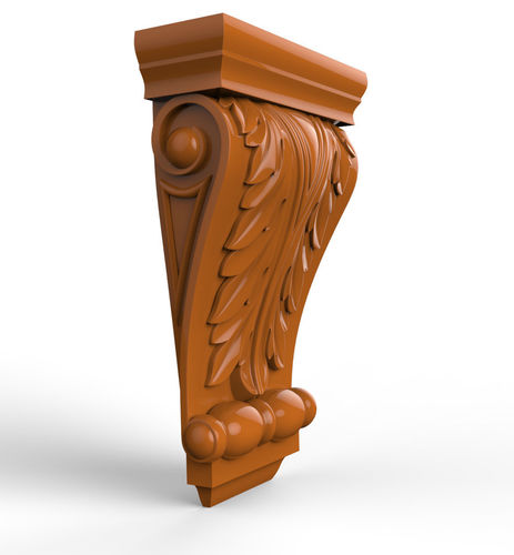 Carved CNC 3D print model capitel 3D print model