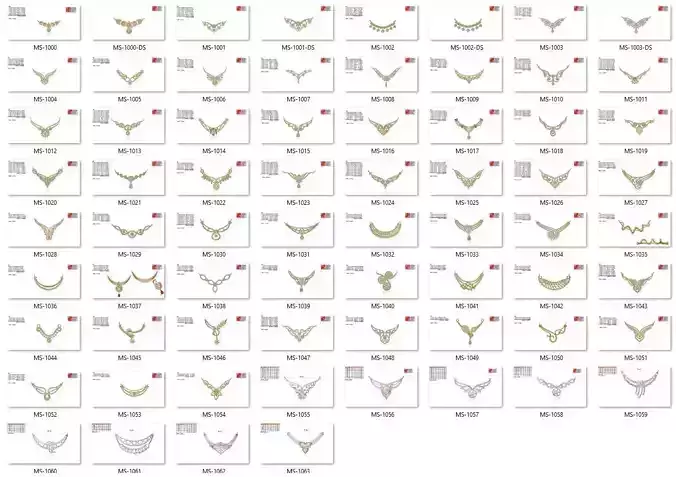 BULK-JewelCAD-NECKLACE 67 Files