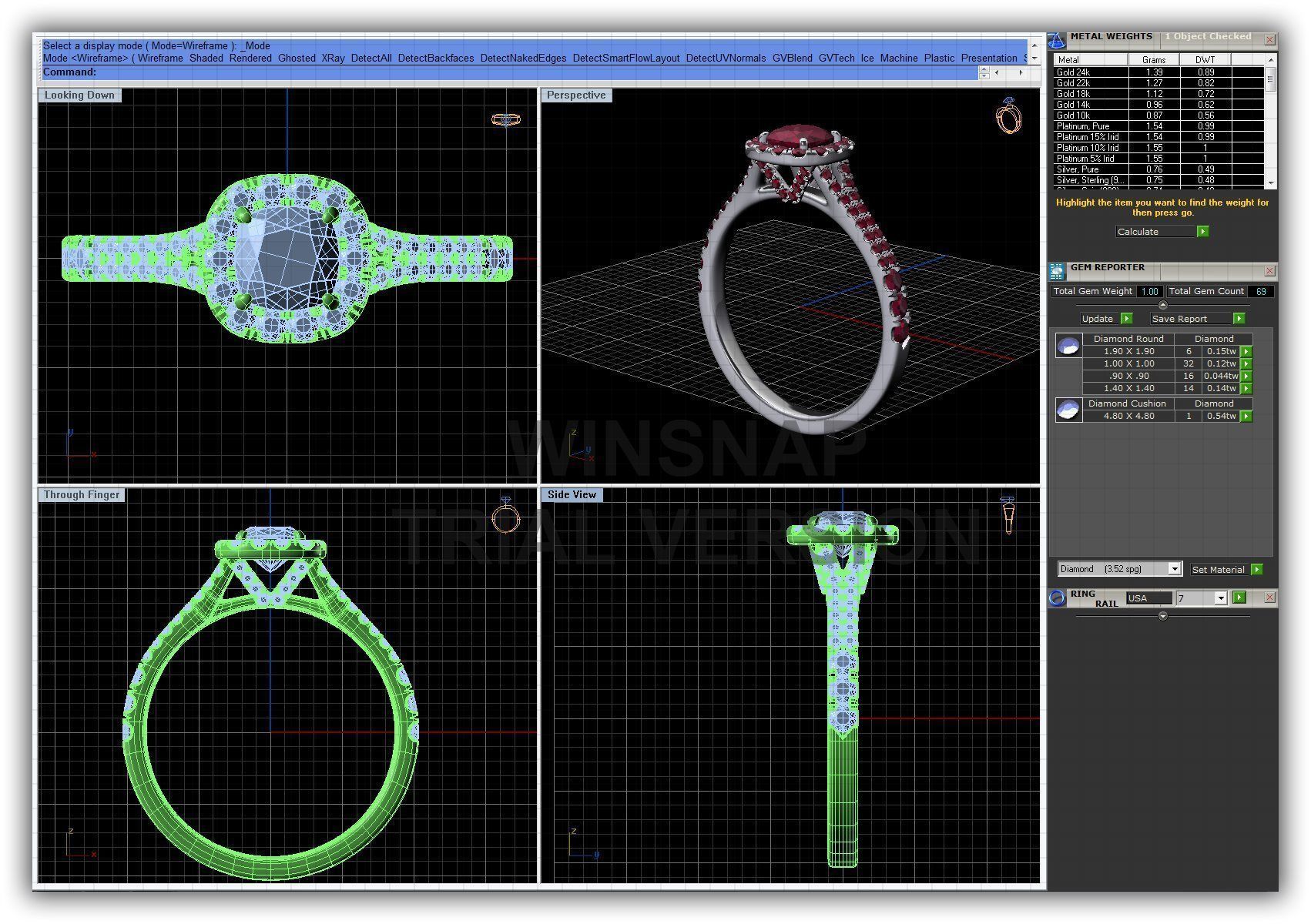 BULK-3DM-WithOut Gems-RING 51 Files 3D print model_3