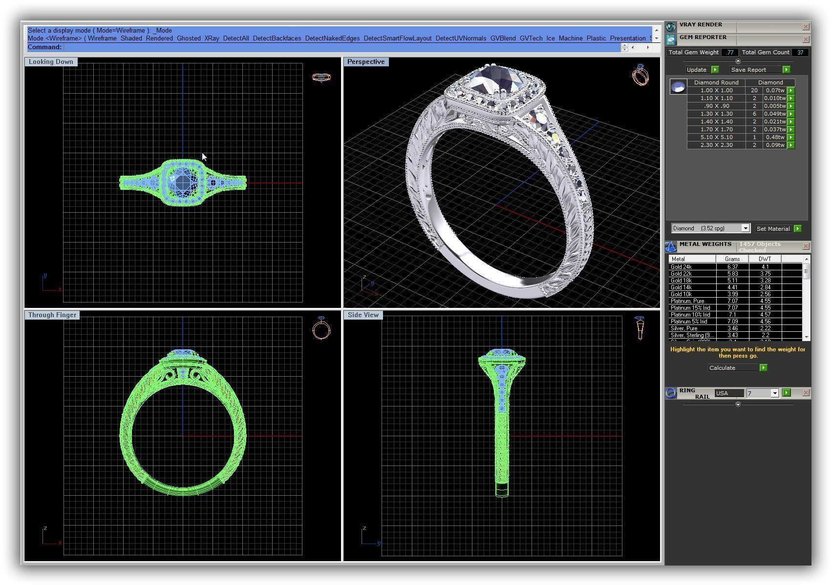 BULK-3DM-WithOut Gems-RING 51 Files 3D print model_41