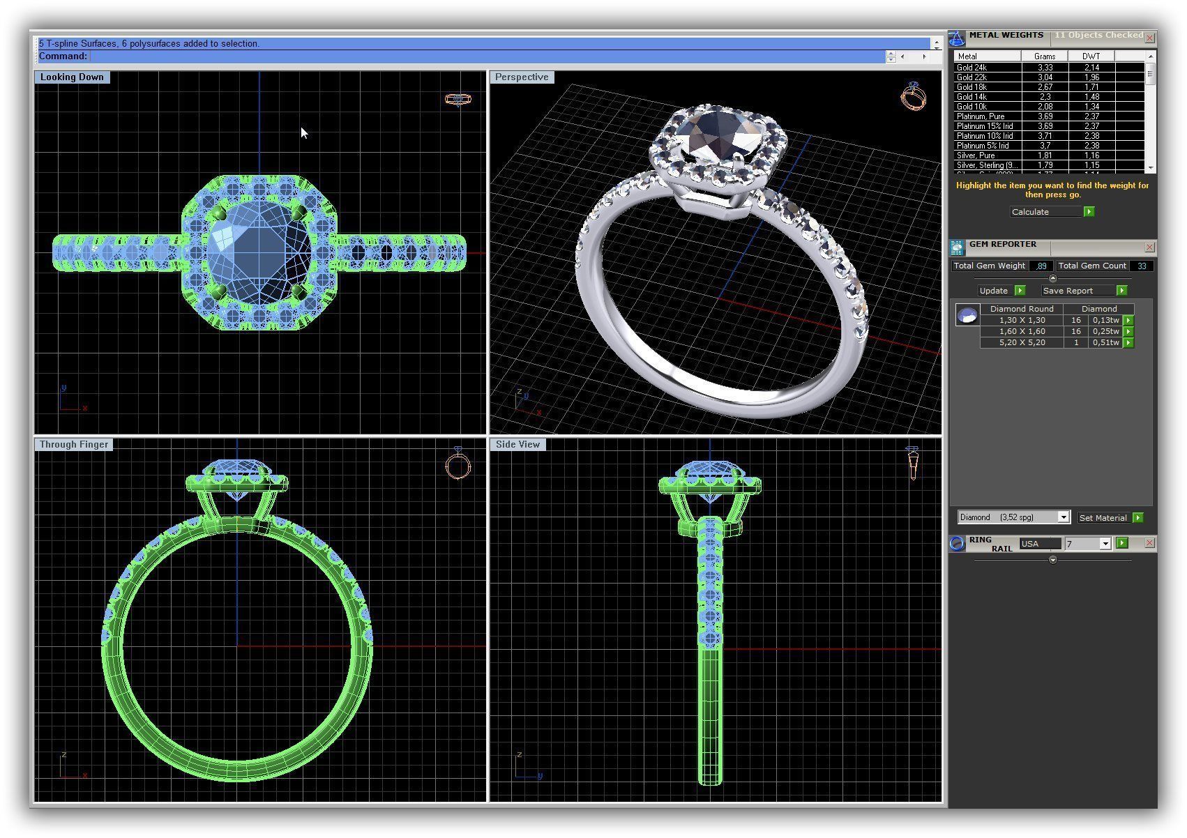 BULK-3DM-WithOut Gems-RING 51 Files 3D print model_50