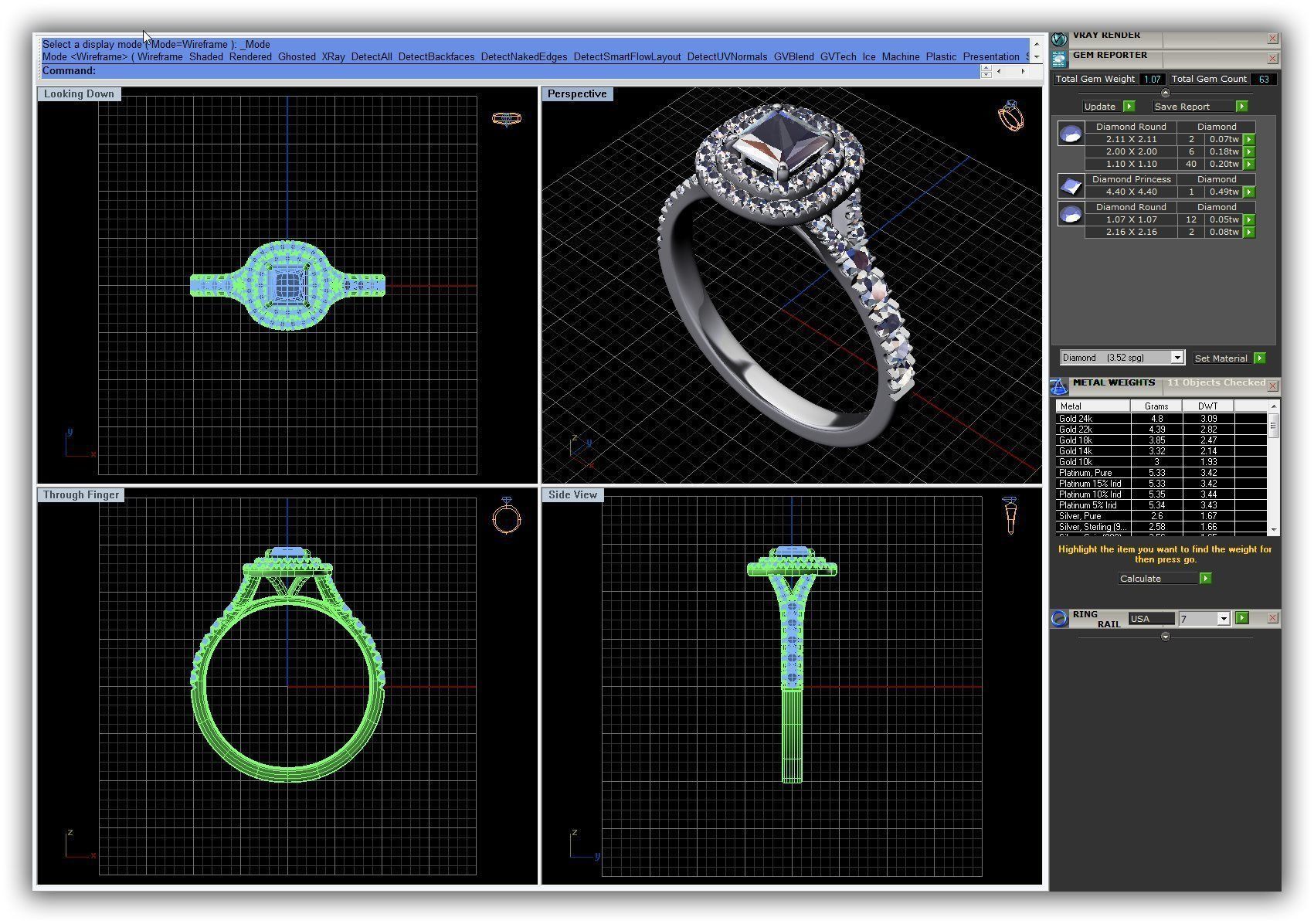 BULK-3DM-WithOut Gems-RING 51 Files 3D print model_18