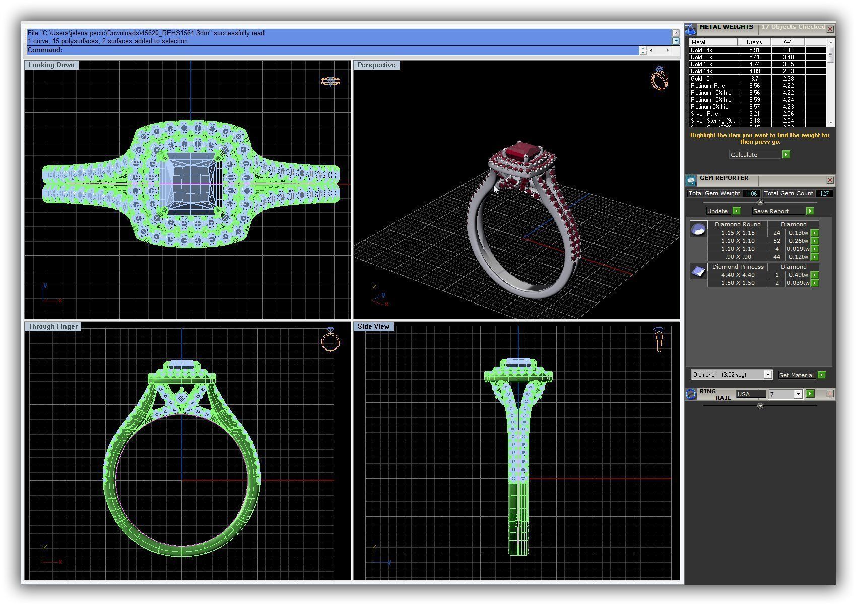 BULK-3DM-WithOut Gems-RING 51 Files 3D print model_13